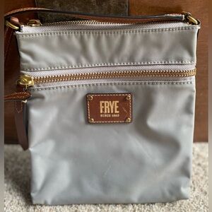 FRYE Nylon Ivy Crossbody Bag Grey EUC